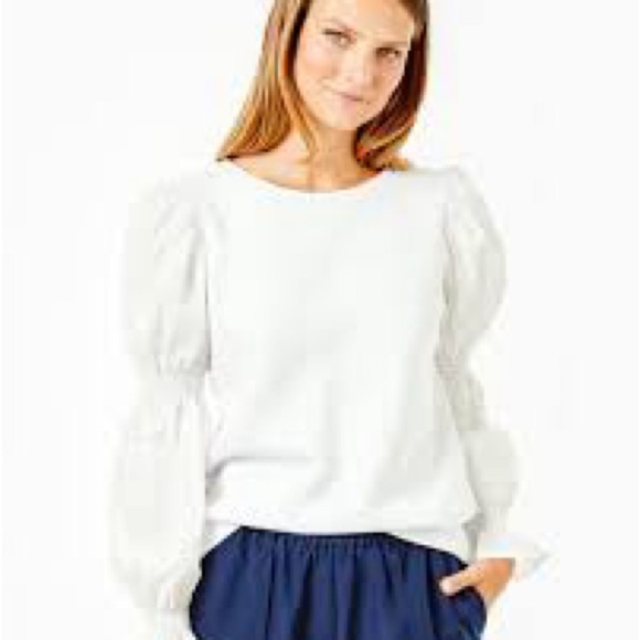 NWT,Addison Bay, Prep Pullover in Crisp White, (MSRP $178), ALL 5-Star Reviews - Picture 1 of 13